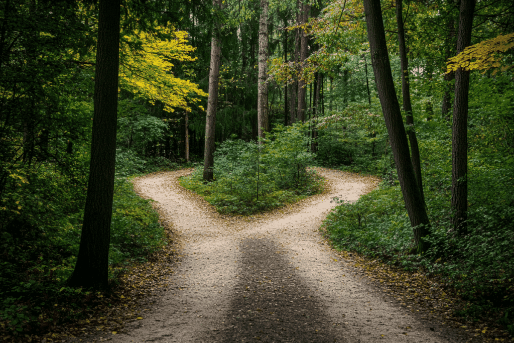 Coaching og NLP. To stier der bliver til en, som viser hvordan Coaching og NLP hænger sammen.